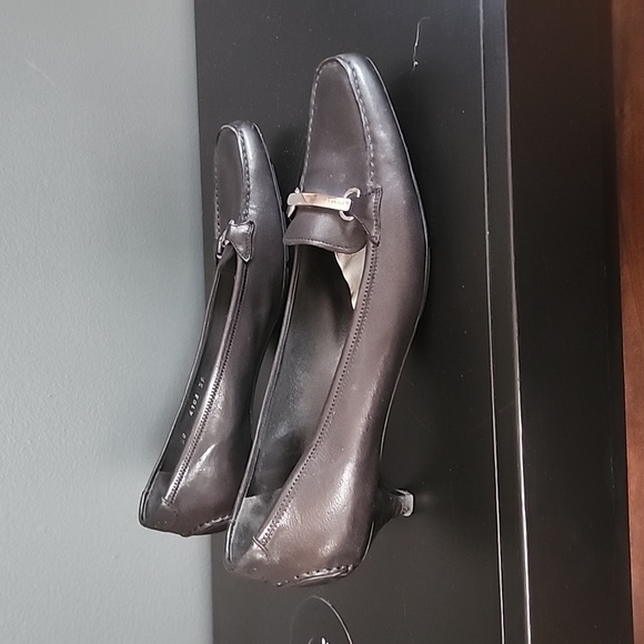 Prada Black Leather Kitten Heels - Picture 6 of 8